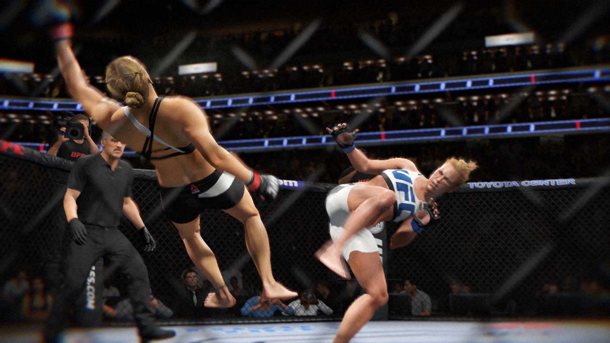 Ce high kick est arrivé bien trop rapidement pour la pauvre Ronda