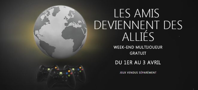 News : Le Xbox Live est gratuit ce week-end sur Xbox 360