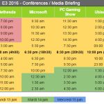 Conférences E3 2016 : dates et heures pour Xbox, Sony, EA, Ubi, Bethesda
