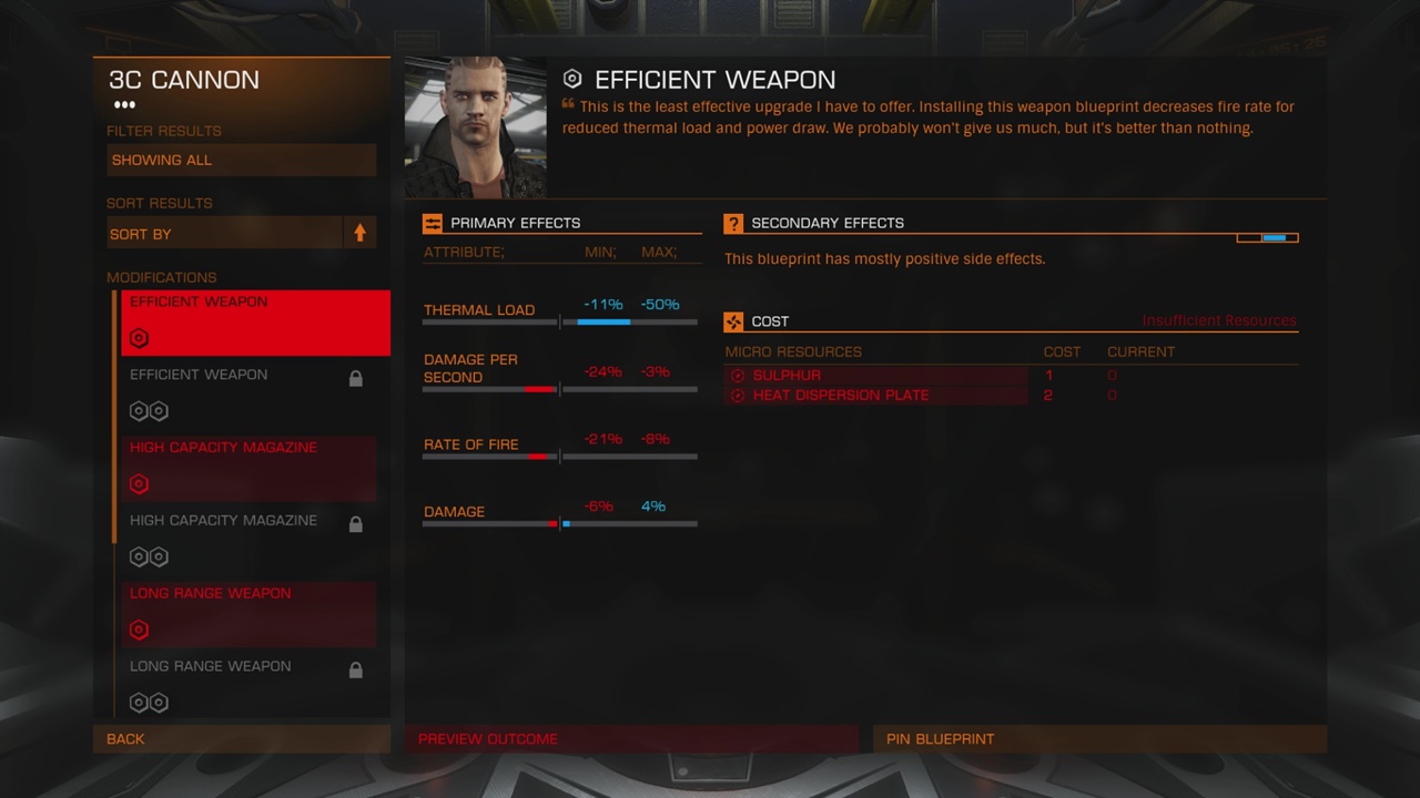 Le crafting, avec ses bonus et malus