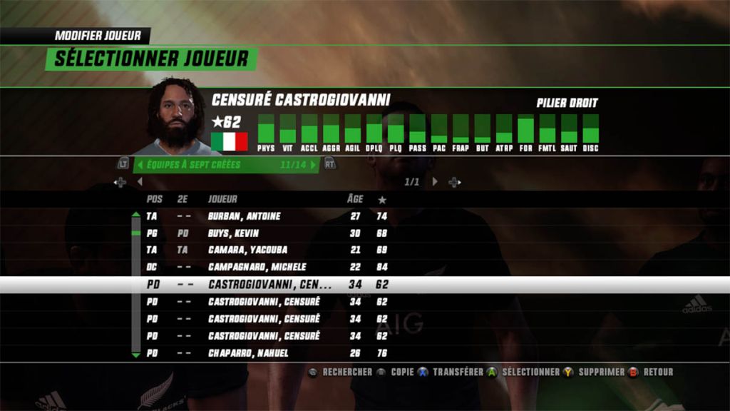 Test – Rugby Challenge 3 : Jonah Lomu Edition