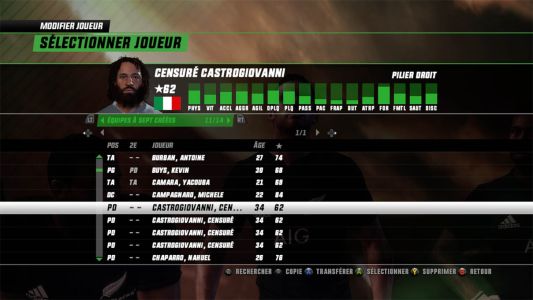 Test : Test – Rugby Challenge 3 : Jonah Lomu Edition