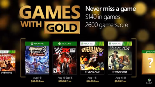 News : Xbox Live Games with Gold : la 2ème partie des jeux gratuits du mois est dispo