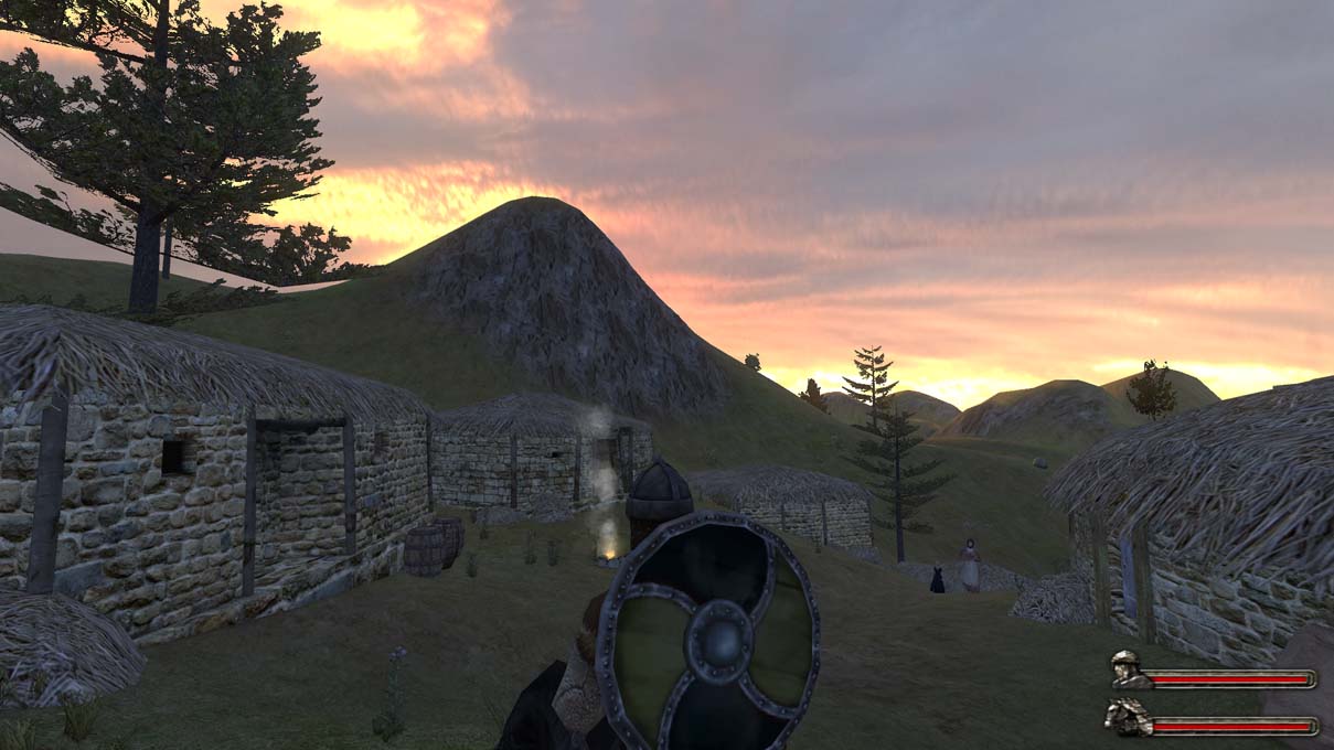 Au moyen-âge, même les couchers de soleil sont austères