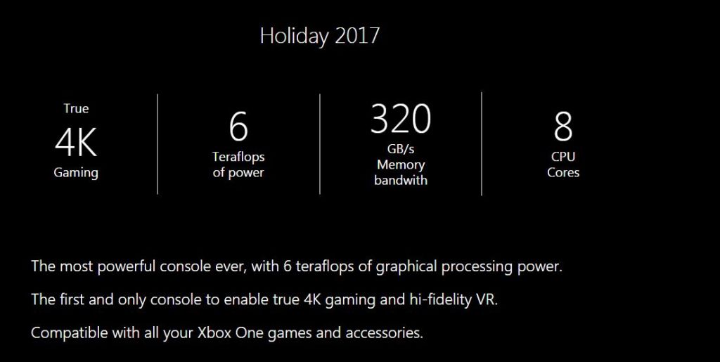 La Xbox Scorpio est la seule console à faire du « vrai 4K » d’après Microsoft