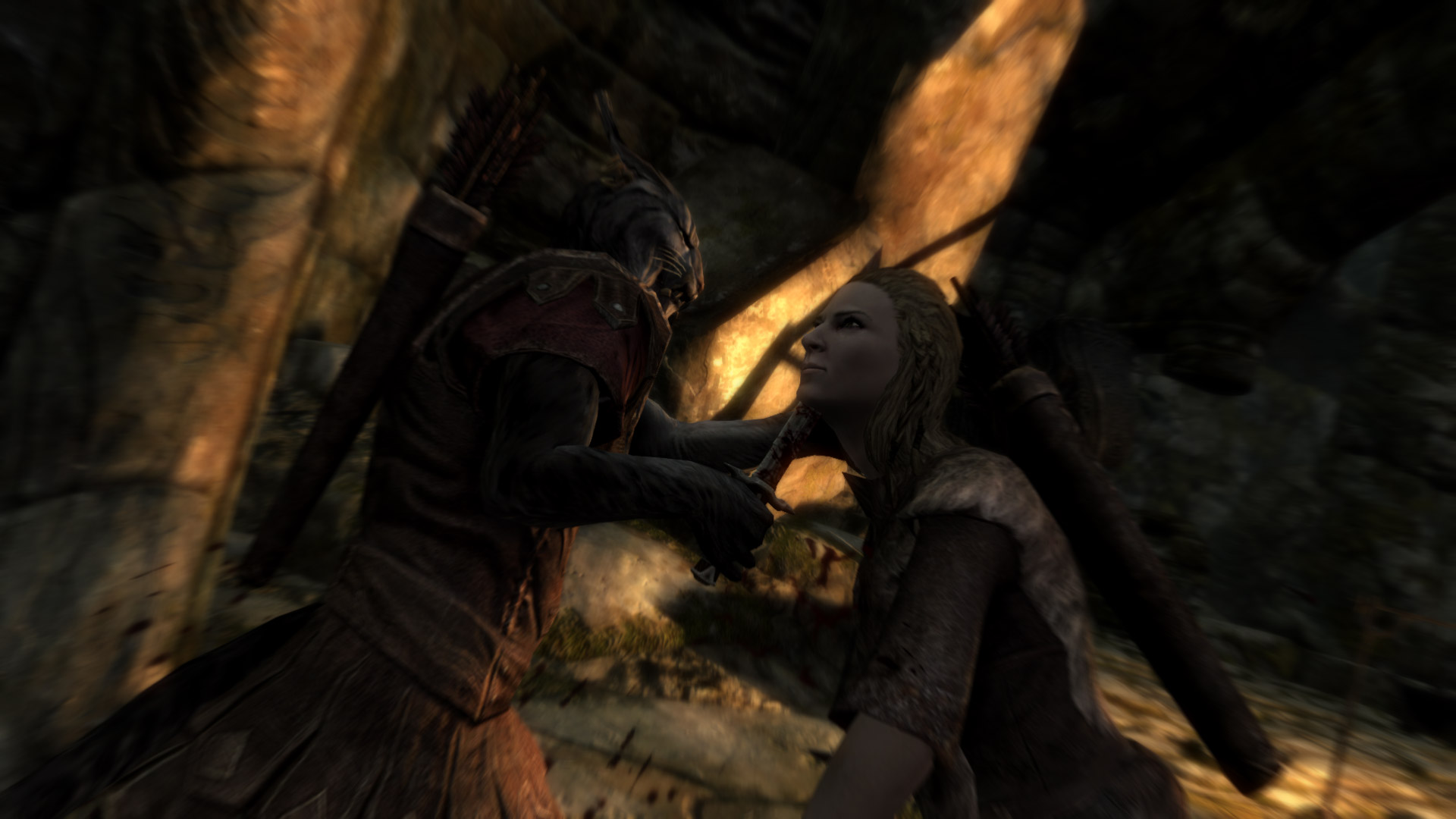 Finish him ! ou ''her'' mais bon, on se comprend