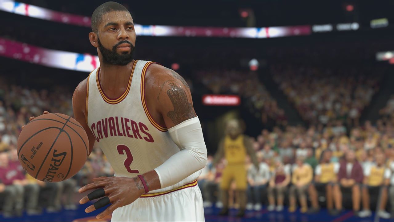 Kyrie Irving est fidèlement reproduit de la tête aux pieds