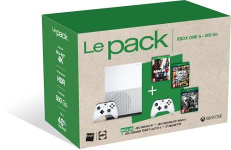 News : [Super Plan Black Friday] Xbox One S + 3 jeux (Gears 4, GTA 5, Mafia 3) + 1 manette à 299€ !