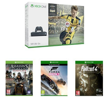 [Bon Plan Noël] Pack Xbox One S + 5 jeux à 299,99€ (et autres packs)