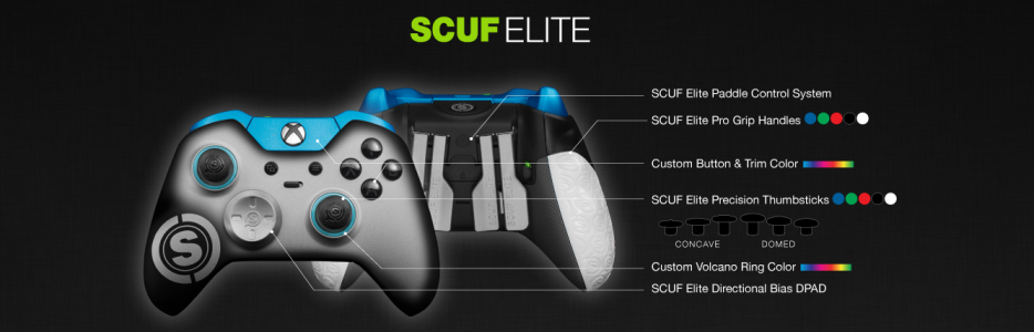 News : La manette Xbox One Elite devient encore plus personnalisable avec Scuf
