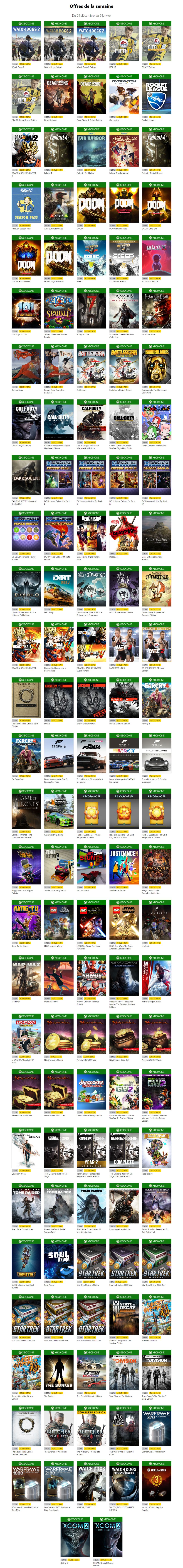Les nouvelles soldes Xbox One de Noël sont disponibles sur le Xbox Live (Rare Replay à 10€)