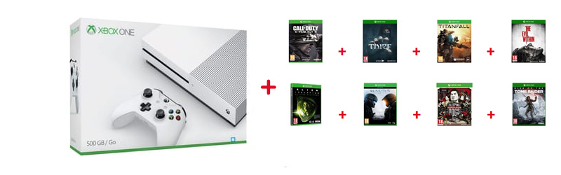 News : [Bon Plan Noël] Xbox One S + 6 jeux à 249,99€ et d’autres packs encore