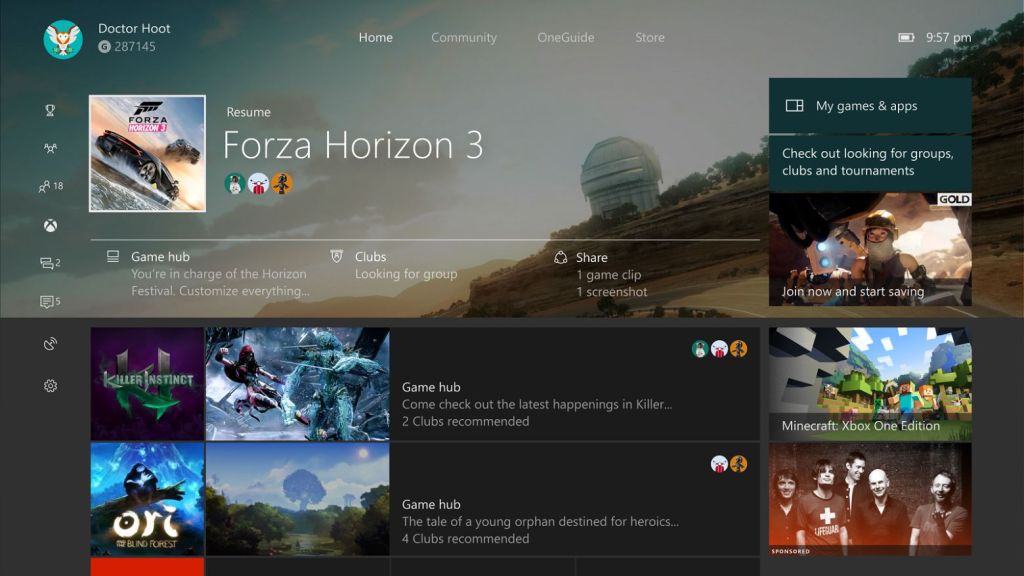 Xbox One : une nouvelle preview pour les Insiders, voici les nouveautés