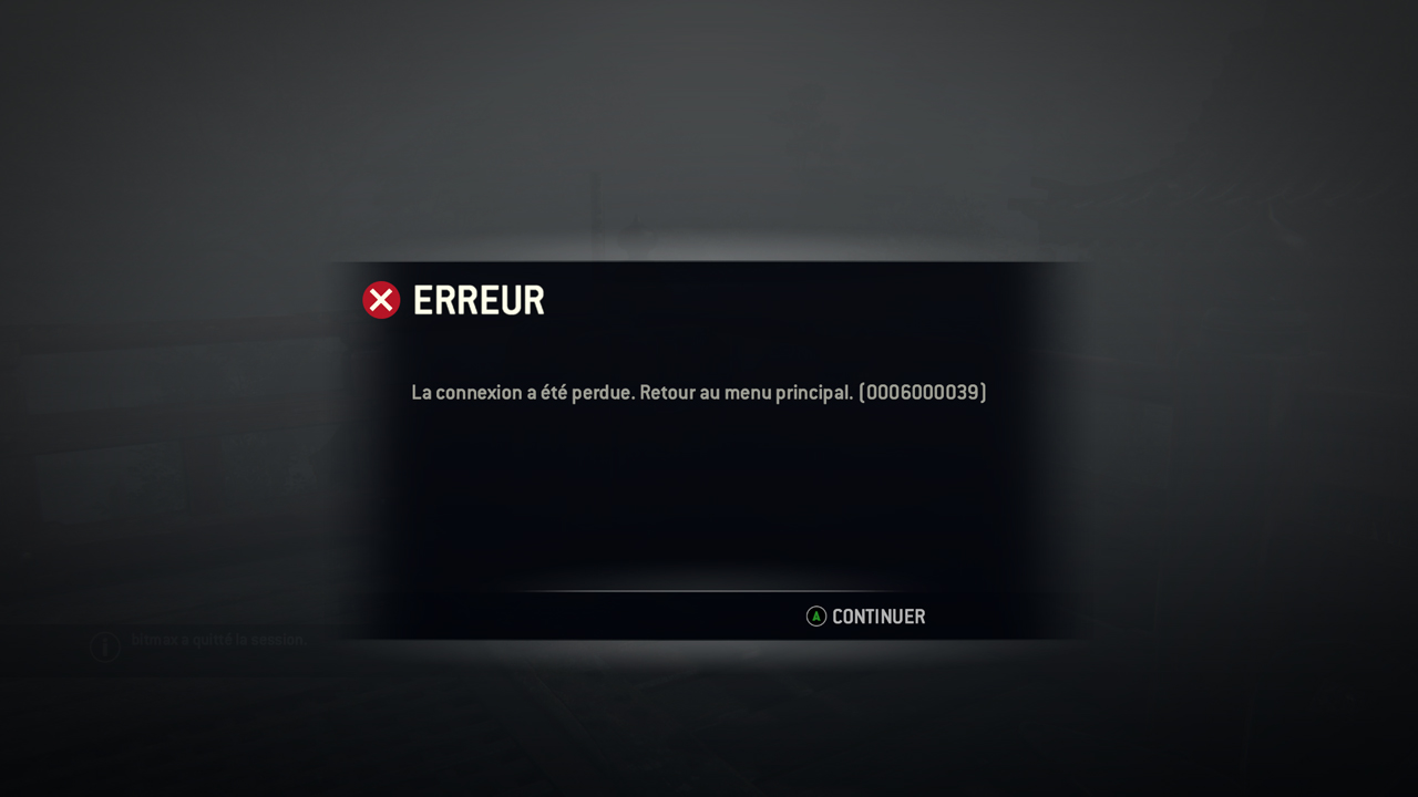 L'écran qui apparaît plus souvent que le "Vous êtes mort" de Dark Souls