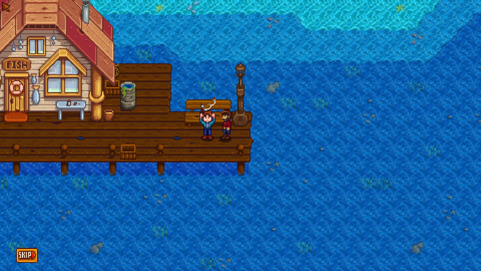 Yeah, une canne à pêche !