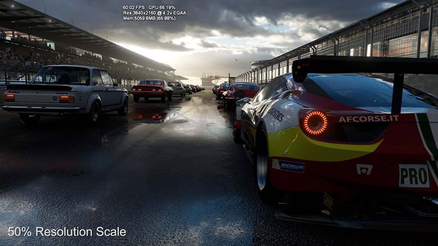 Forza 6 en 4K à 60 FPS et 66% d'utilisation GPU. Si si, c'est possible !