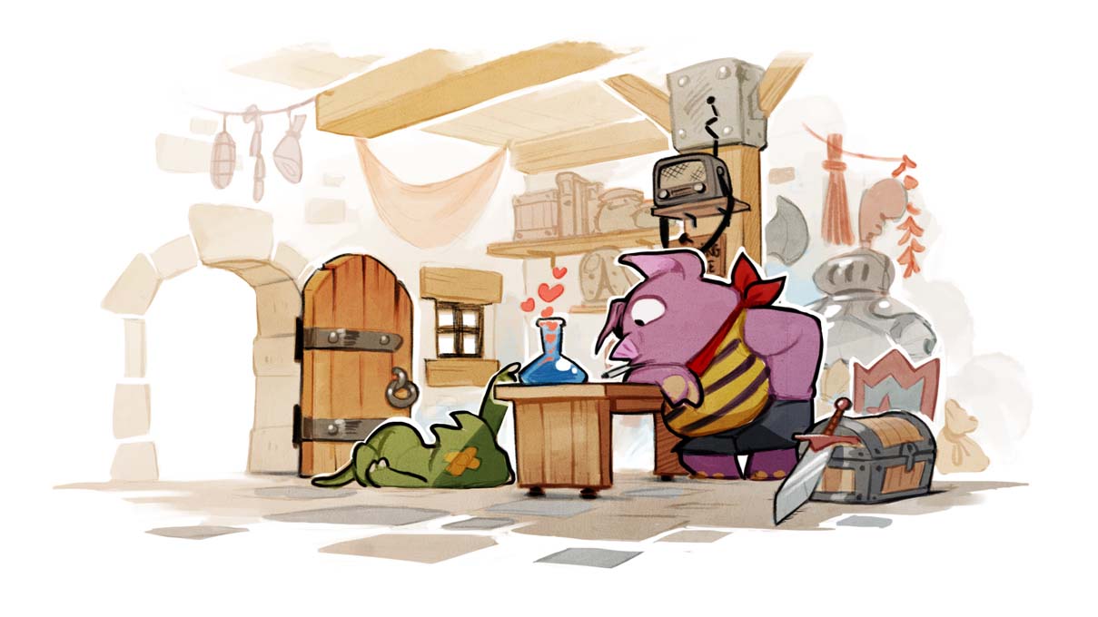 Sa direction artistique donne à Wonder Boy une ambiance colorée et bon enfant
