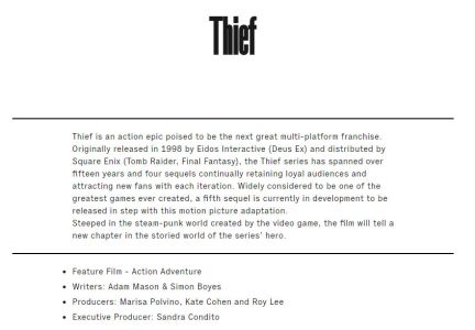 News : [MaJ] Thief : un nouveau jeu et un film en préparation