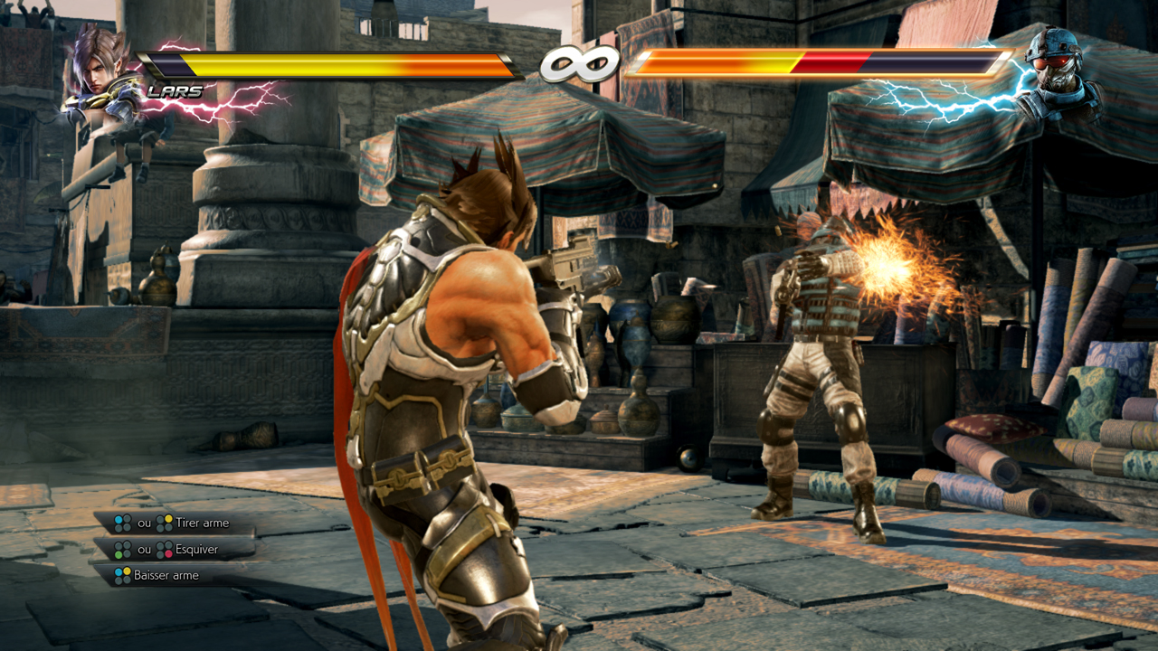 Oui, c'est bien Lars... avec un flingue... en plein combat...