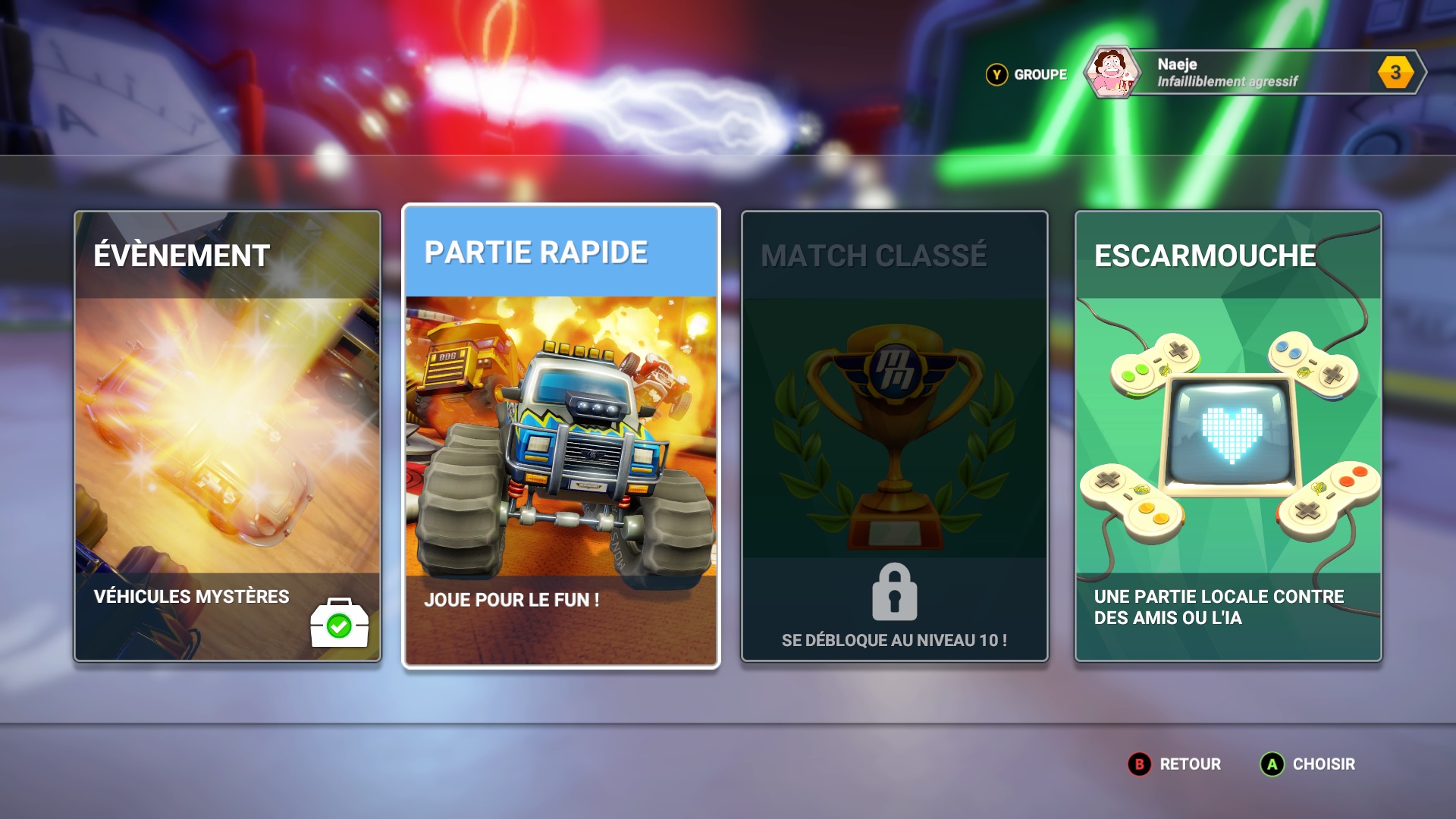 Dès le menu principal, on sent que quelque chose ne va pas...