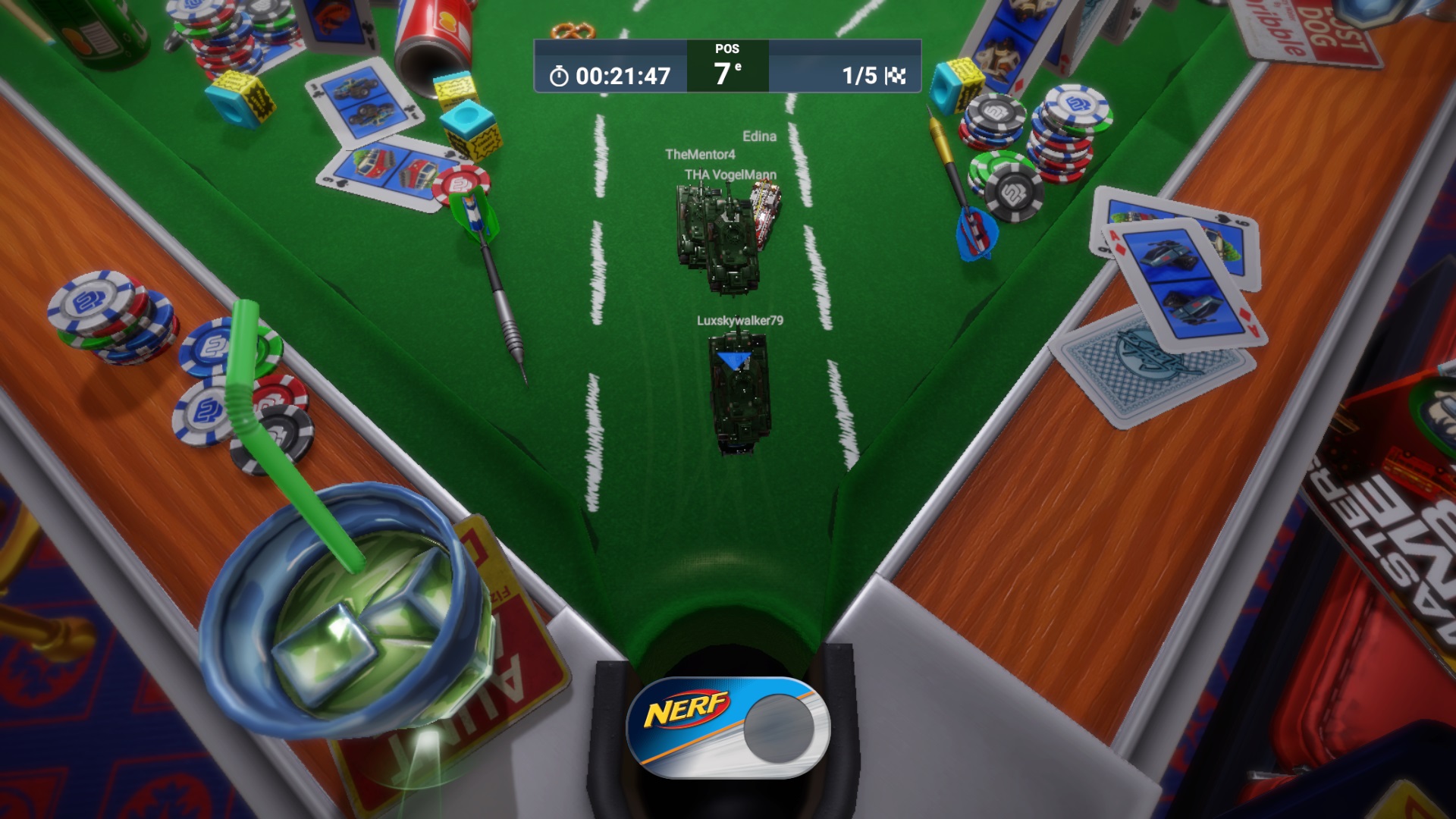 Le passage dans le trou du billard, un classique !