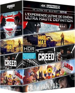 News : [Bon Plan] Coffret Blu Ray 4K Ultra HD de 5 films pour 49,99€