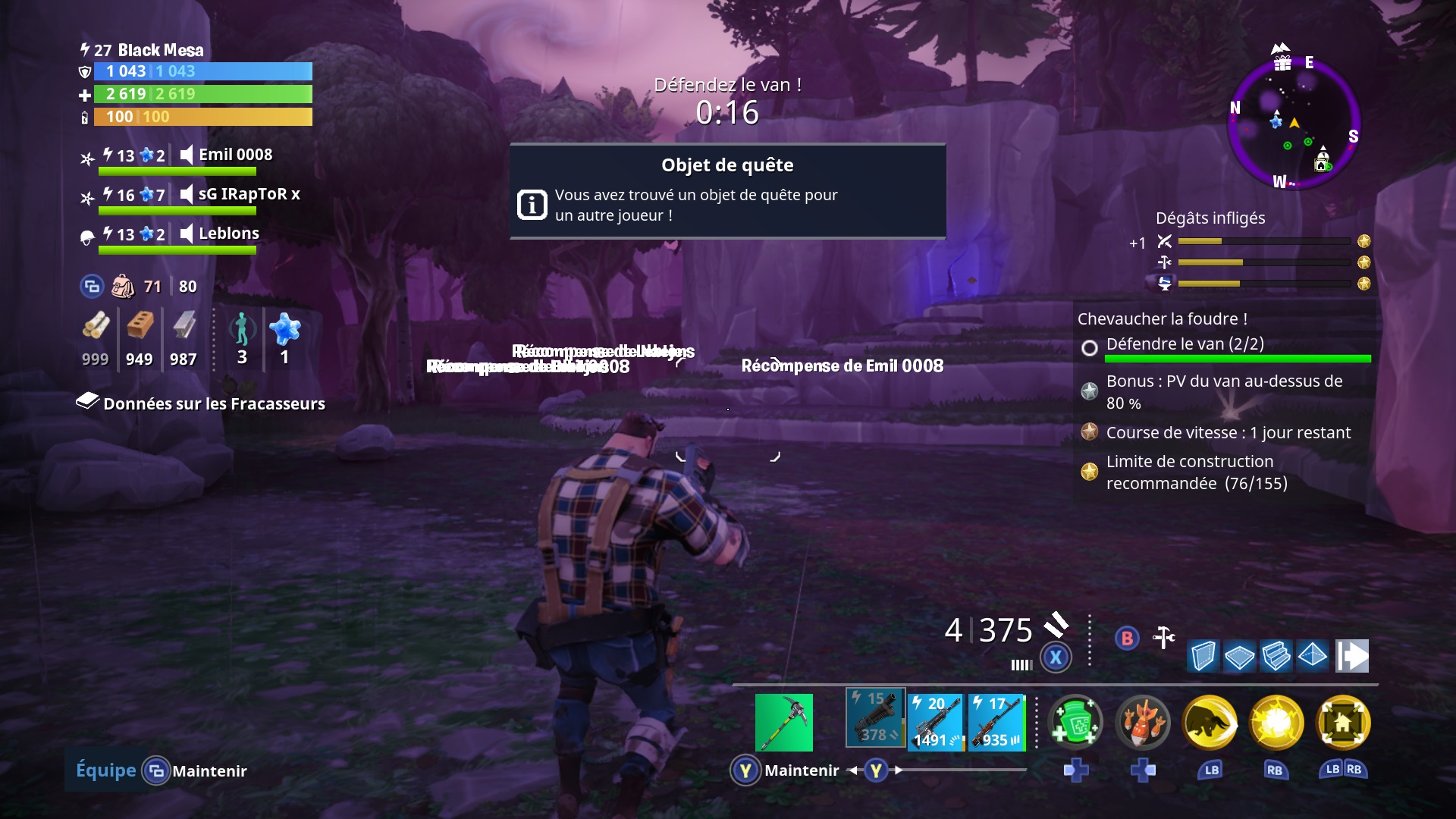 On peut remplir les objectifs de ses coéquipiers