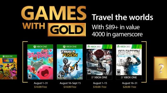 News : Games with Gold août 2017 : Les premiers jeux Xbox gratuits sont disponibles