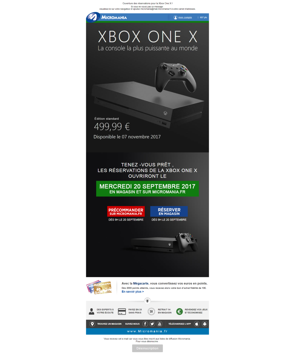 Les précommandes Xbox One X Standard lancées demain en France
