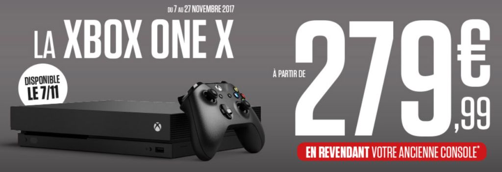 Offres de reprise pour la Xbox One X chez Micromania : le minimum syndical