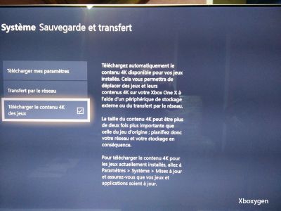 News : Xbox One X : l’option de téléchargement contenu 4K arrive sur Xbox One