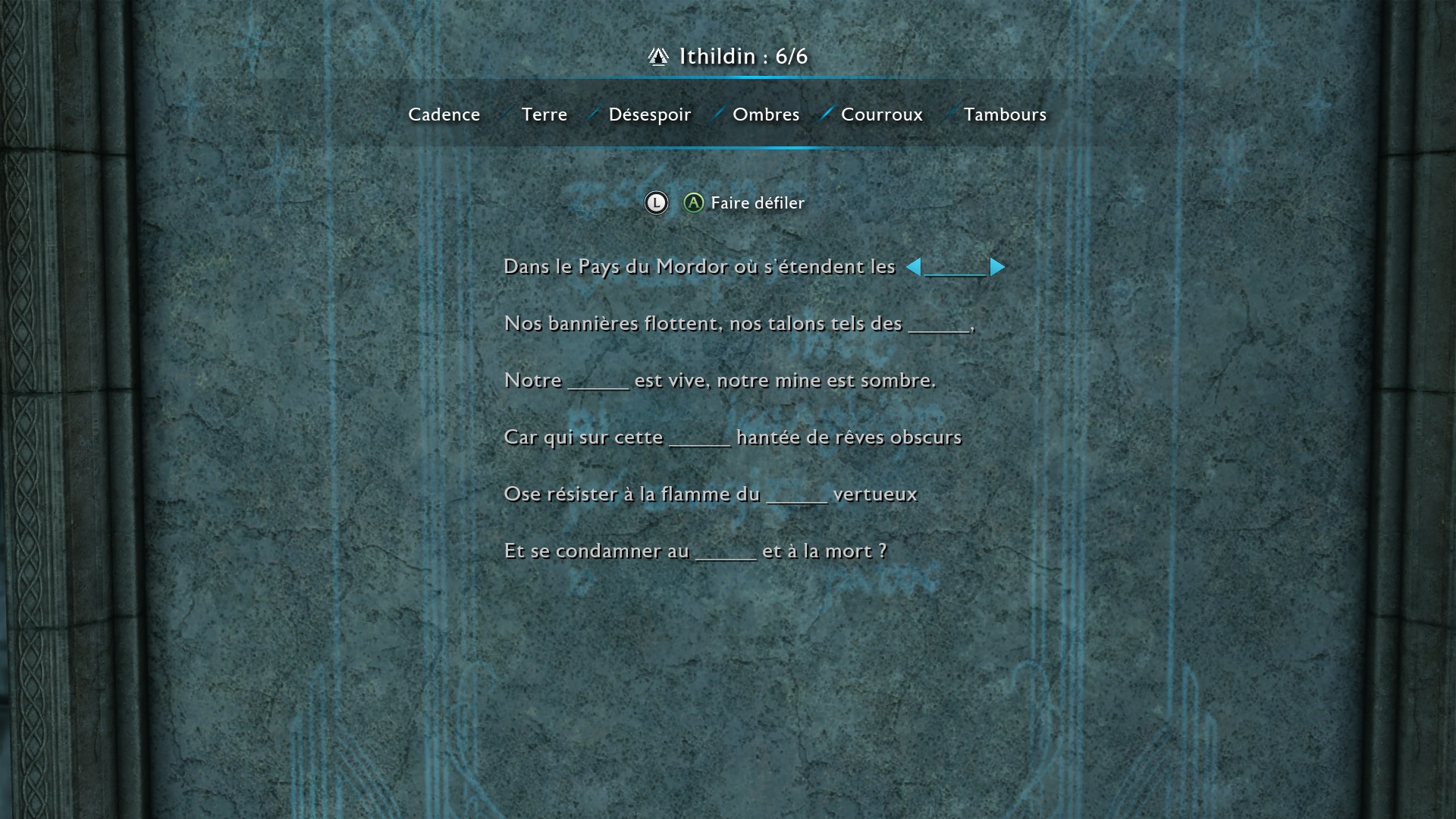 Des mini-jeux plus ou moins réussis ponctuent l'aventure. Ici, un texte à trous.