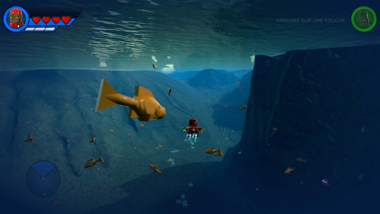 Même sous l'eau la caméra est... joueuse