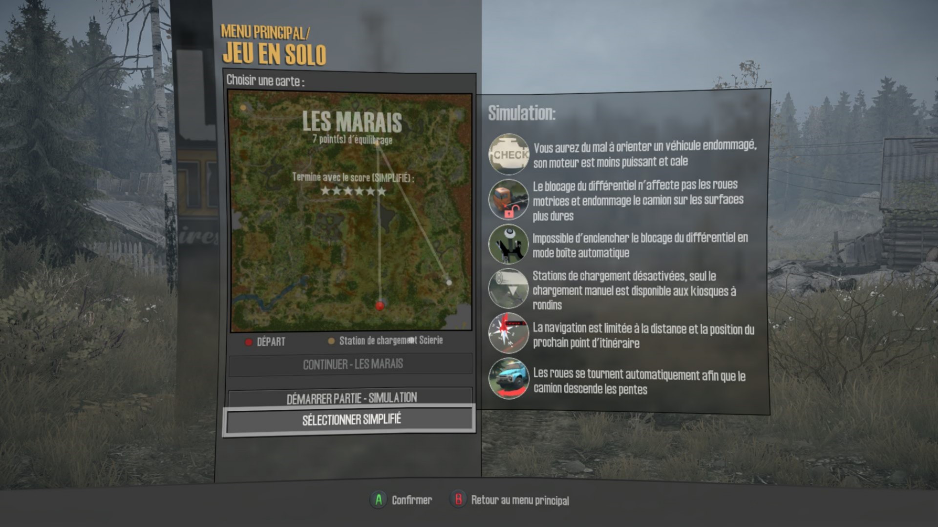 Pour ceux qui veulent encore plus de challenge, le mode "simulation" est fait pour vous !