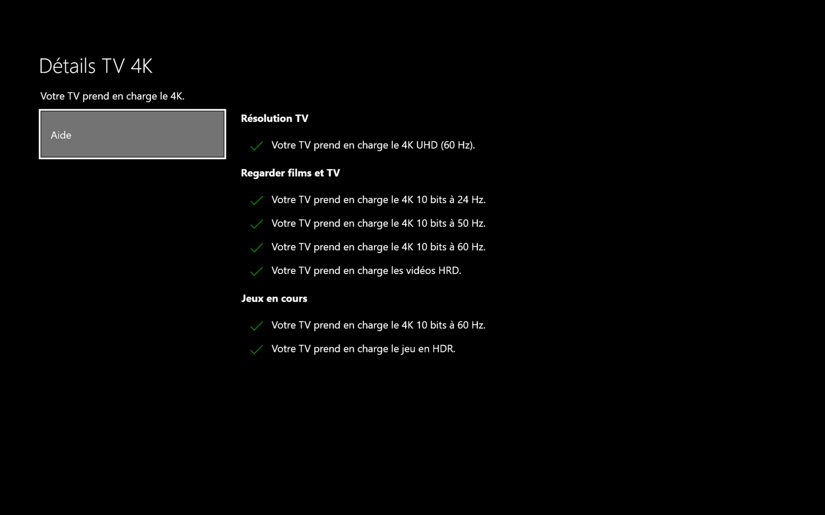 Voilà une TV qui prend bien en charge la 4K et la HDR sur Xbox One S ou X