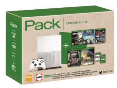 News : [Bon Plan] Xbox One S + 5 jeux pour 299€ (-39%) !