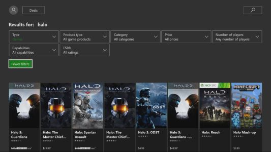 News : Xbox One : mise à jour du store Xbox avec davantage d’options de filtre