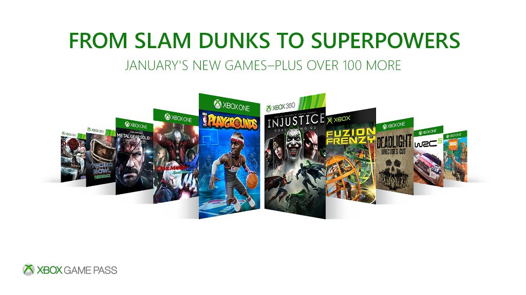 Xbox Game Pass : les jeux de janvier 2018 avec Bayonetta, Injustice et NBA Playgrounds