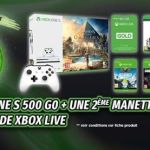 [Bon Plan] Pack Noël Xbox One S + 4 jeux + manette + Xbox Live pour 249€