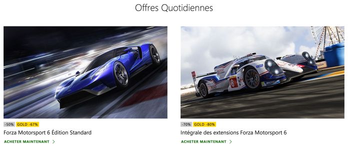 News : Xbox Live Countdown to 2018 la promotion du 23 décembre : Forza 6