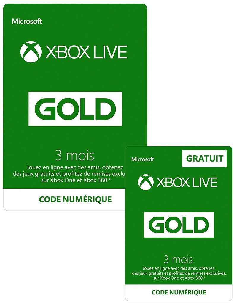 [Bon Plan] 3 mois Xbox Live Gold + 3 mois Gratuits pour 19,99€