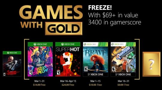 News : Xbox Live Games with Gold mars 2018 : la 2ème vague de jeux gratuits est disponible