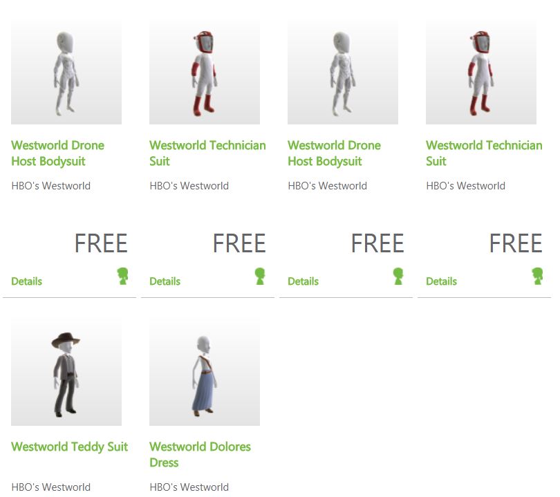 Série Westworld : 6 costumes d&rsquo;avatars gratuits à télécharger