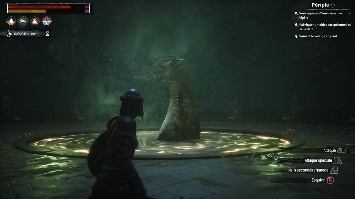 Cette grosse limace est l'un des premiers boss du jeu