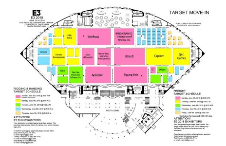 News : E3 2018 : les plans provisoires du salon montrent Sony et Nintendo face à face
