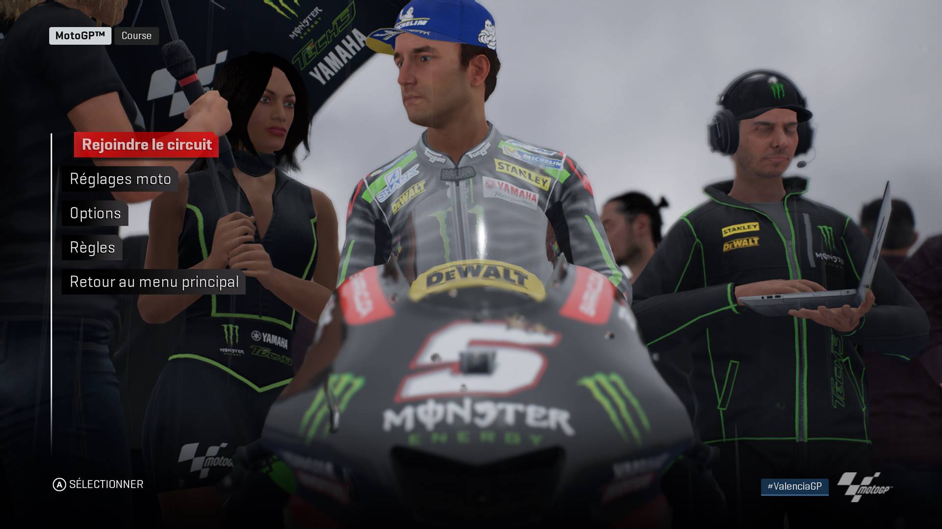 Cette année les visages des pilotes MotoGP sont modélisés, avec plus ou moins de réussite