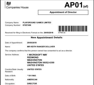 News : Playground Games racheté par Microsoft ? Un PDF pose question