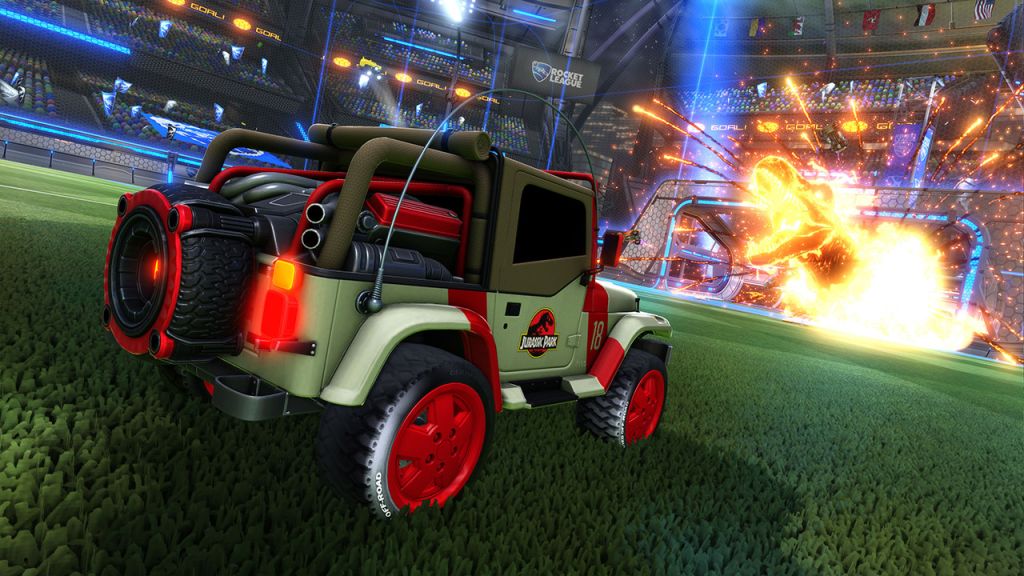 La Jeep de Jurassic World arrive dans Rocket League