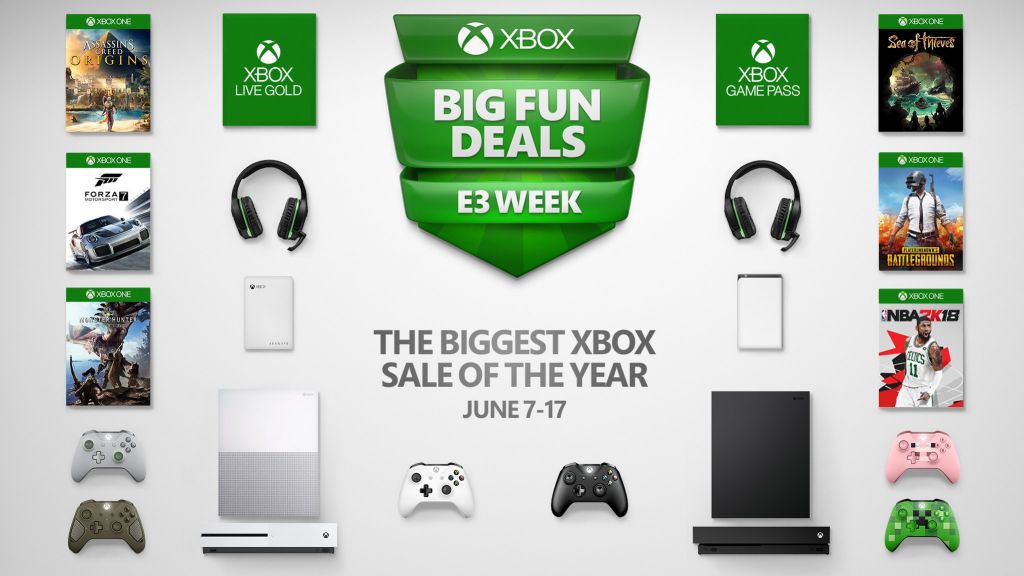 E3 2018 : les plus grosses promotions Xbox One de l&rsquo;année seront du 7 au 17 juin