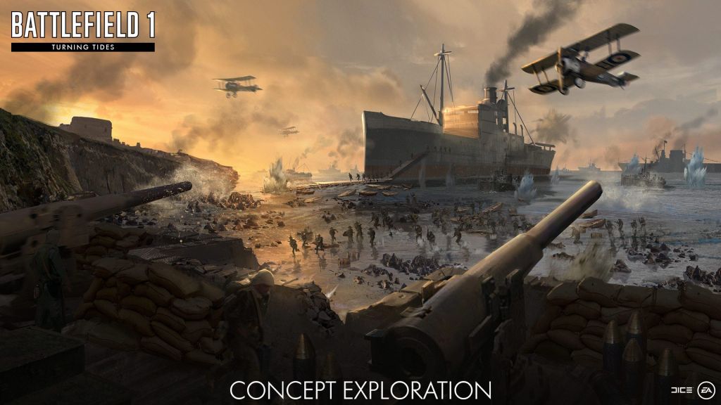 Battlefield 1 Turning Tides : le contenu est gratuit en téléchargement